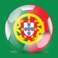 Soccer Ball Country Flag Portugal Button