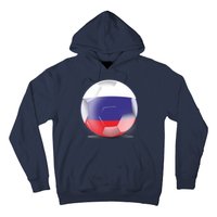 Soccer Ball Country Flag Russia Hoodie