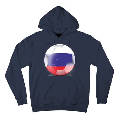 Soccer Ball Country Flag Russia Hoodie