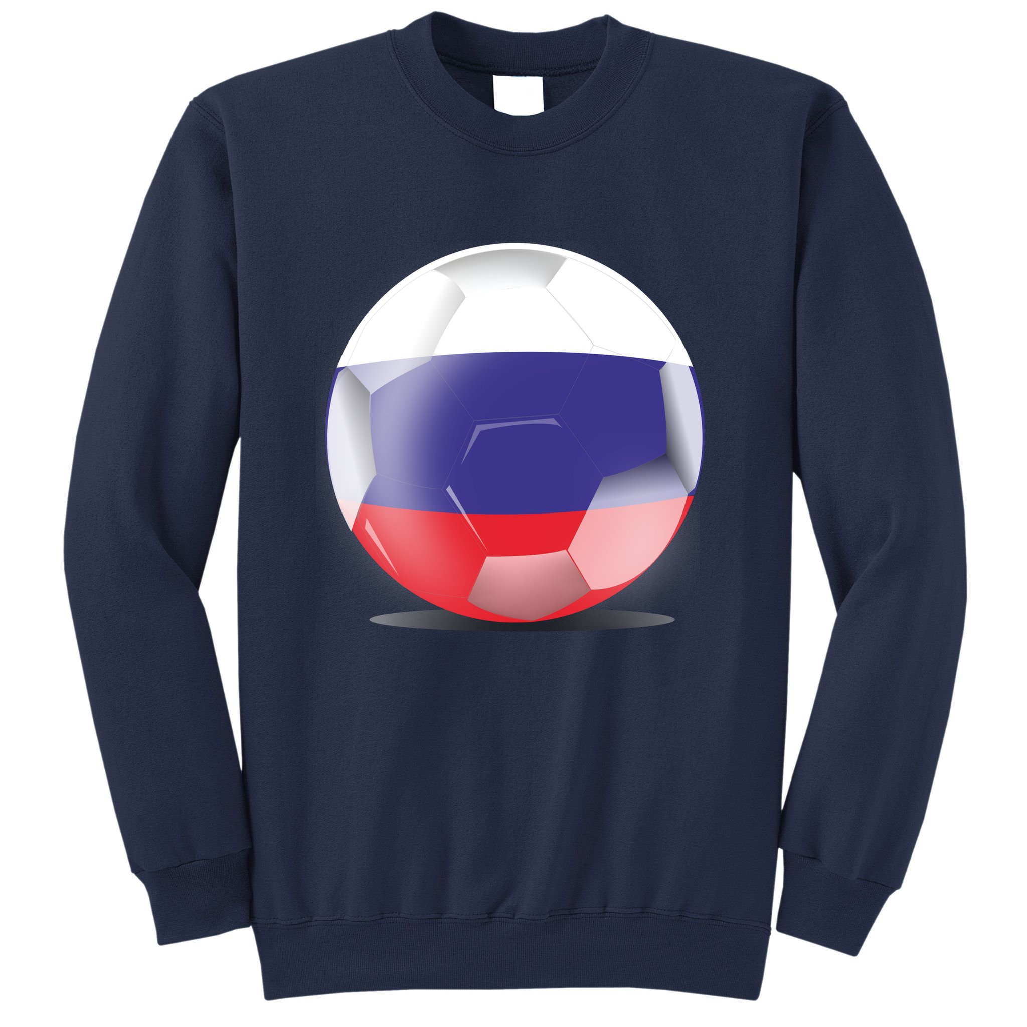 Soccer Ball Country Flag Russia Sweatshirt