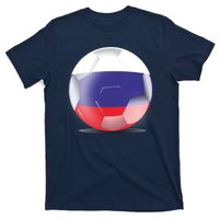 Soccer Ball Country Flag Russia T-Shirt