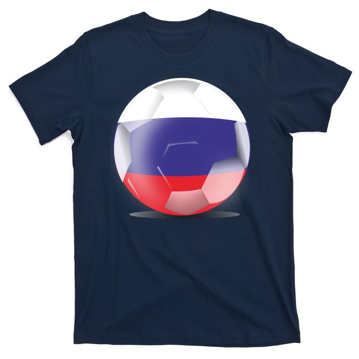 Soccer Ball Country Flag Russia T-Shirt