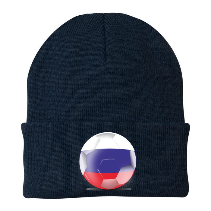 Soccer Ball Country Flag Russia Knit Cap Winter Beanie