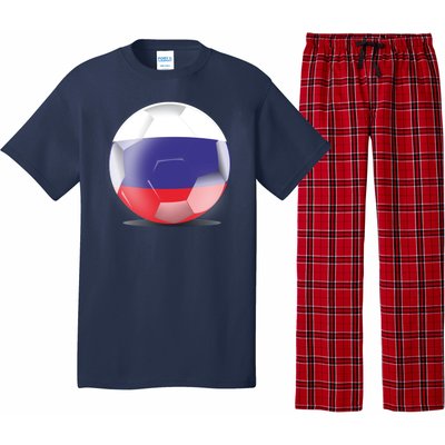 Soccer Ball Country Flag Russia Pajama Set