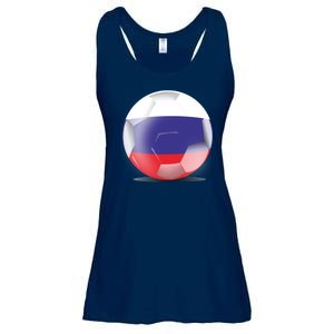 Soccer Ball Country Flag Russia Ladies Essential Flowy Tank