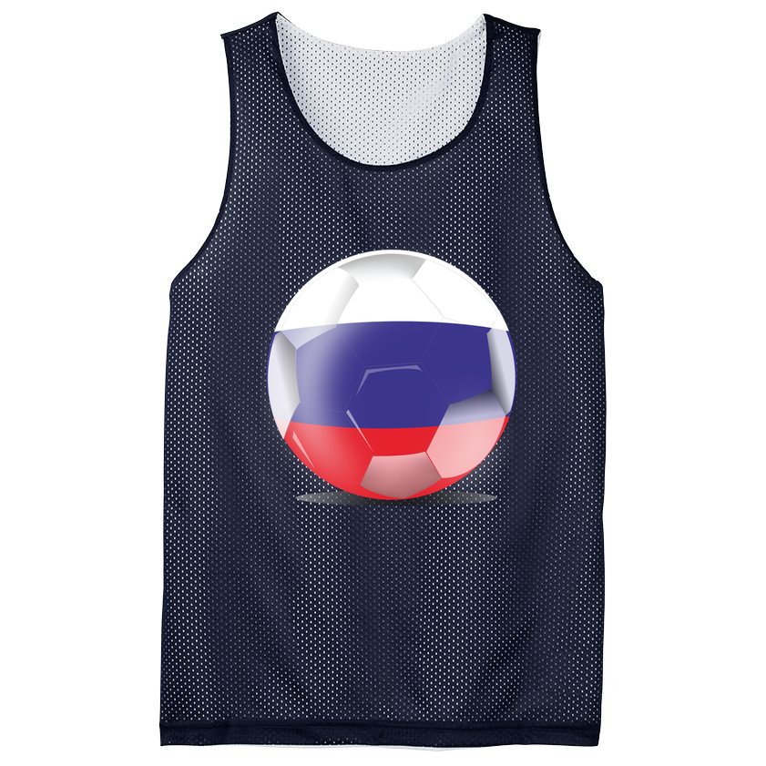 Soccer Ball Country Flag Russia Mesh Reversible Basketball Jersey Tank