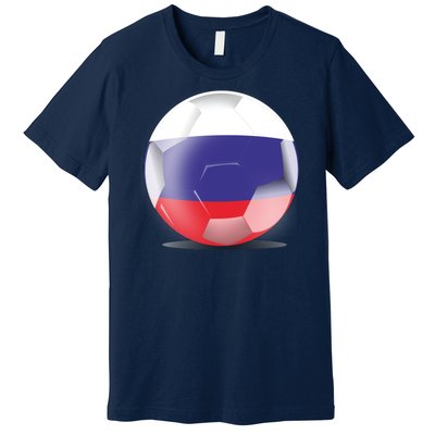 Soccer Ball Country Flag Russia Premium T-Shirt