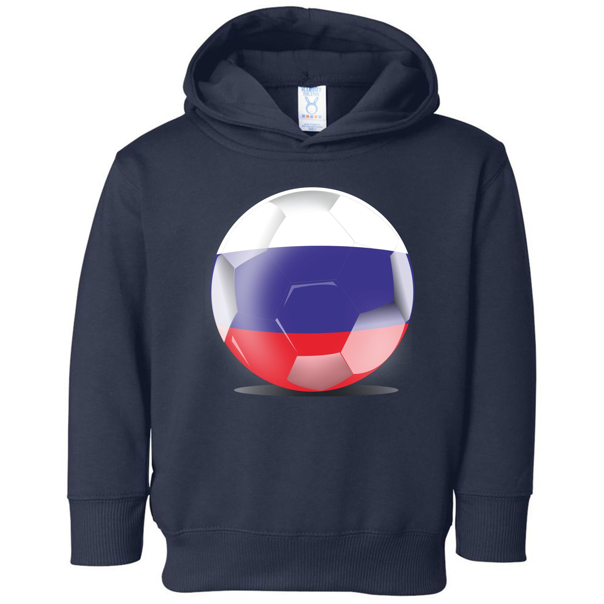 Soccer Ball Country Flag Russia Toddler Hoodie