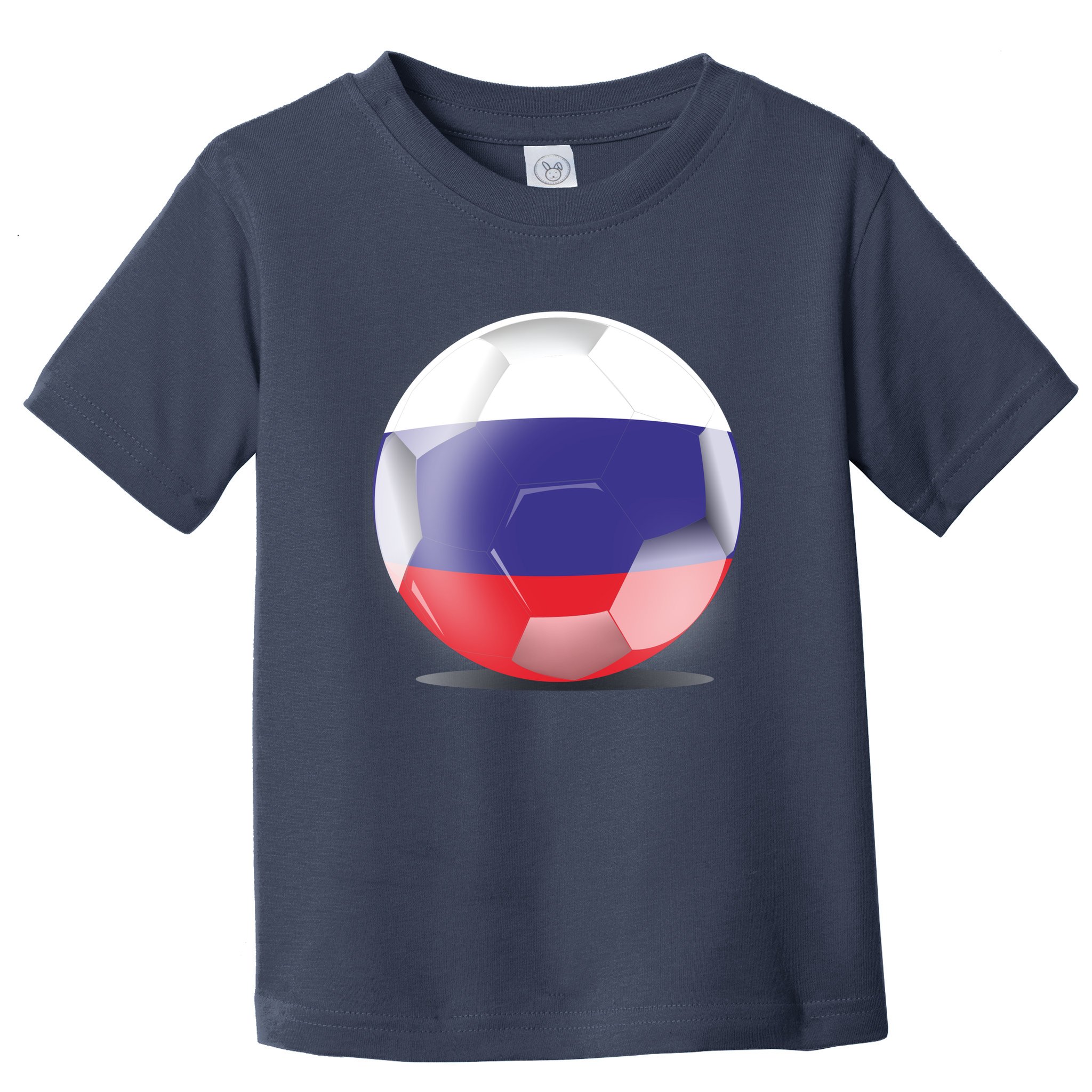 Soccer Ball Country Flag Russia Toddler T-Shirt