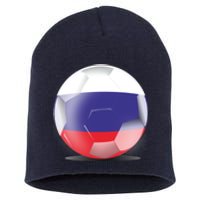 Soccer Ball Country Flag Russia Short Acrylic Beanie