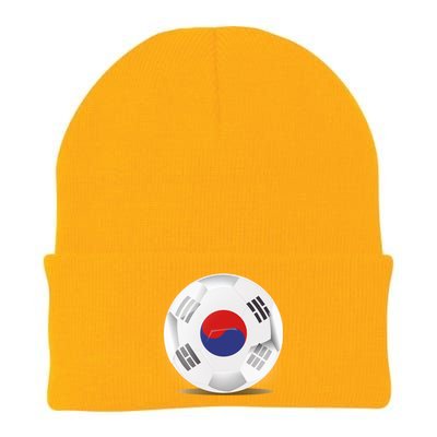 Soccer Ball Country Flag South Korea Knit Cap Winter Beanie