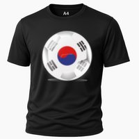 Soccer Ball Country Flag South Korea Cooling Performance Crew T-Shirt
