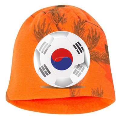 Soccer Ball Country Flag South Korea Kati - Camo Knit Beanie