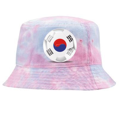 Soccer Ball Country Flag South Korea Tie-Dyed Bucket Hat