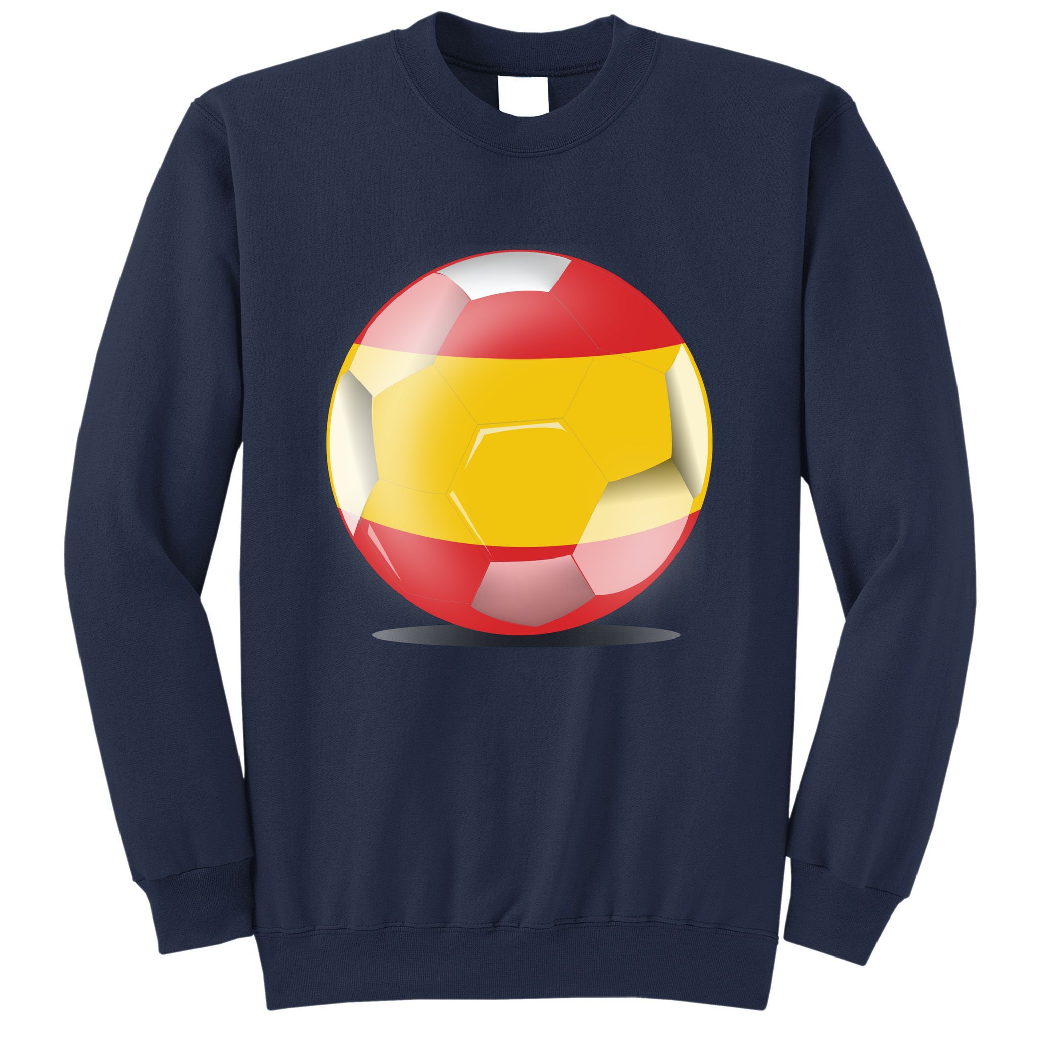 Soccer Ball Country Flag Spain Sweatshirt