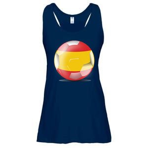 Soccer Ball Country Flag Spain Ladies Essential Flowy Tank