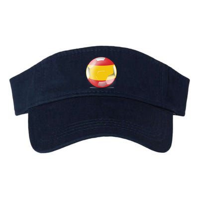 Soccer Ball Country Flag Spain Visor