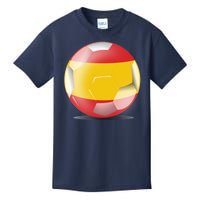 Soccer Ball Country Flag Spain Kids T-Shirt