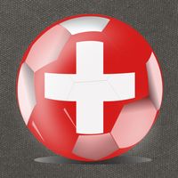 Soccer Ball Country Flag Switzerland Cotton Canvas Backpack