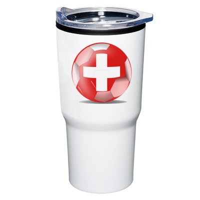Soccer Ball Country Flag Switzerland Tumbler