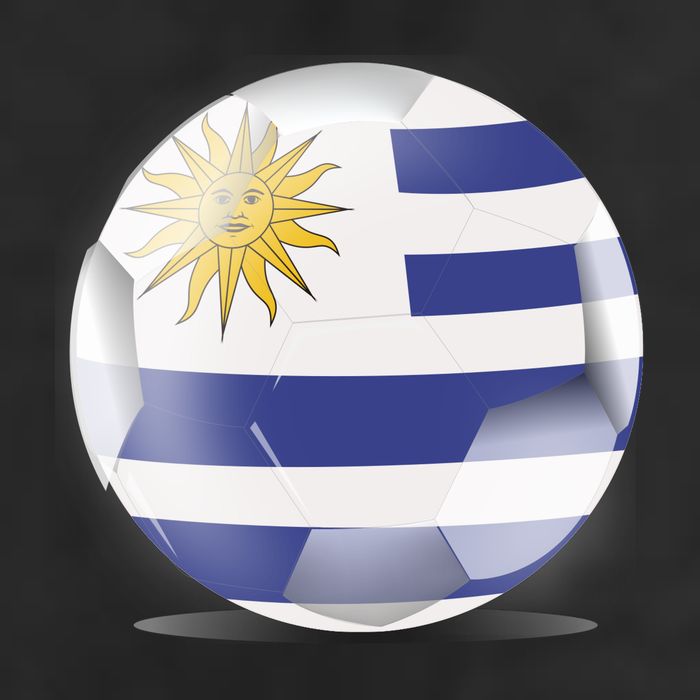 Soccer Ball Country Flag Uruguay 11oz C Handle Ceramic Mug