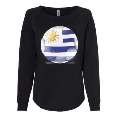 Soccer Ball Country Flag Uruguay Womens California Wash Sweatshirt