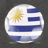 Soccer Ball Country Flag Uruguay Vector Backpack