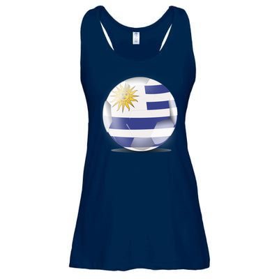 Soccer Ball Country Flag Uruguay Ladies Essential Flowy Tank