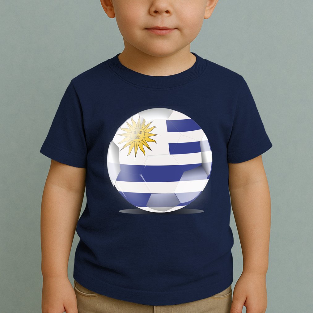 Soccer Ball Country Flag Uruguay Toddler T-Shirt