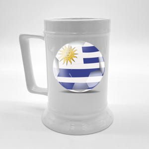 Soccer Ball Country Flag Uruguay Beer Stein