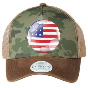 Soccer Ball Country Flag USA Legacy Tie Dye Trucker Hat