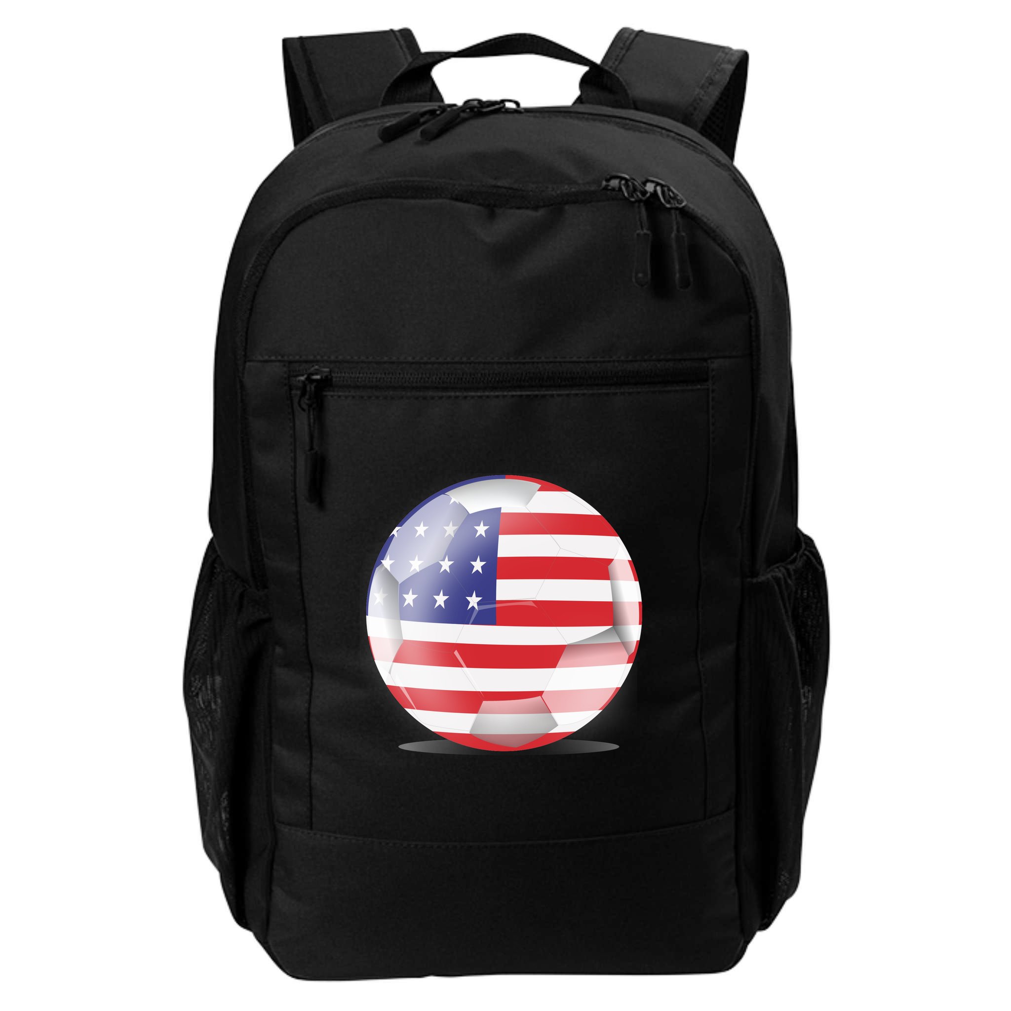 Soccer Ball Country Flag USA Backpack