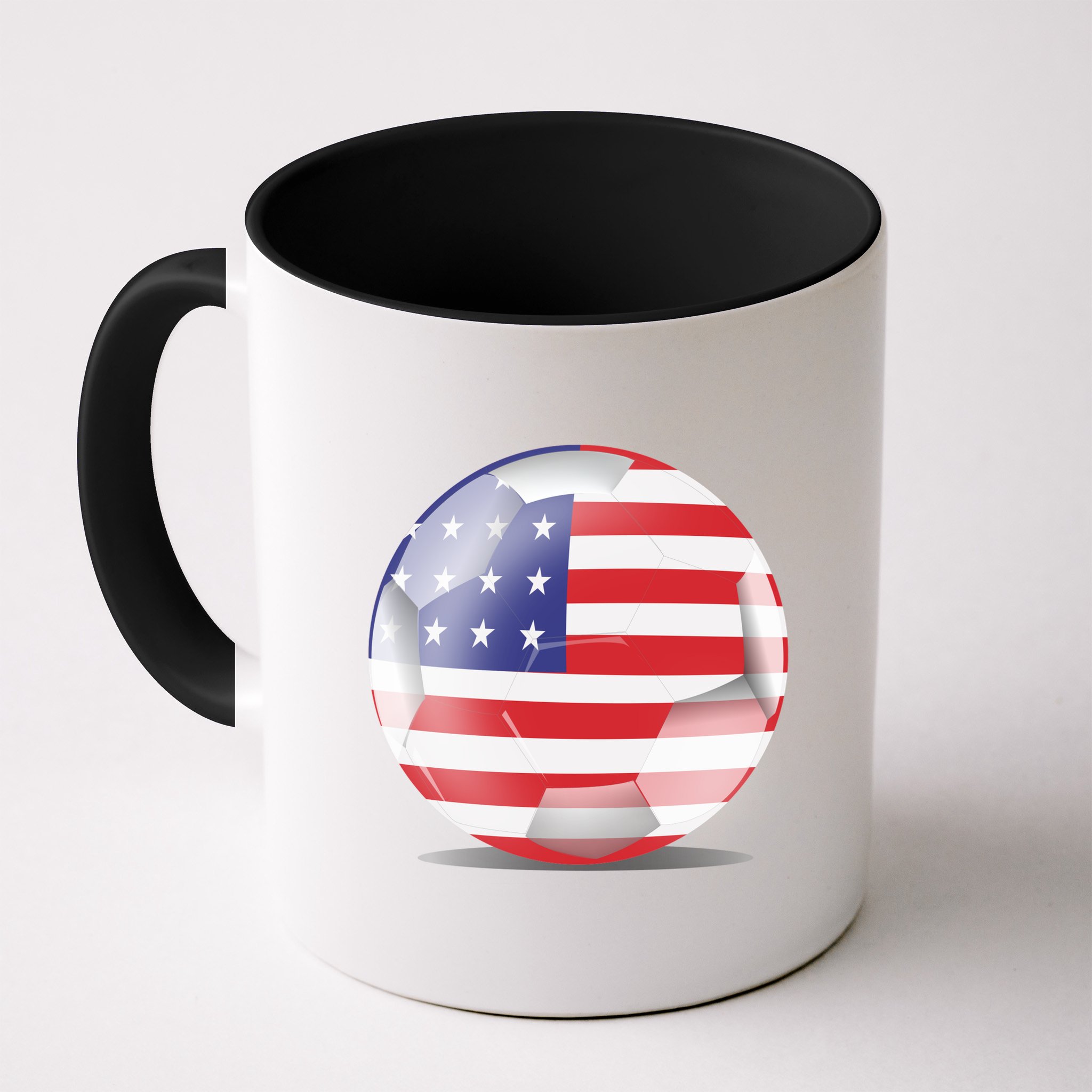 Soccer Ball Country Flag USA Mug