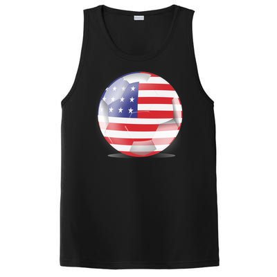 Soccer Ball Country Flag USA PosiCharge Competitor Tank