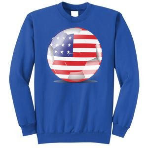 Soccer Ball Country Flag USA Sweatshirt