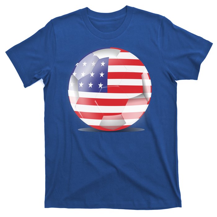 Soccer Ball Country Flag USA T-Shirt