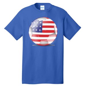 Soccer Ball Country Flag USA Tall T-Shirt