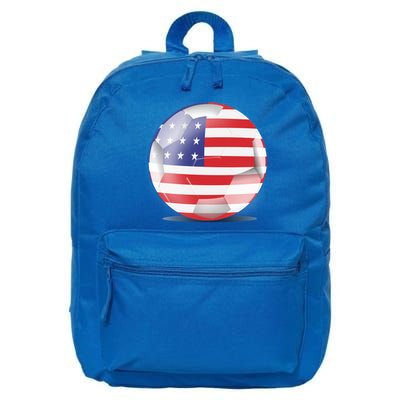 Soccer Ball Country Flag USA 16 in Basic Backpack