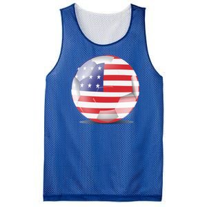 Soccer Ball Country Flag USA Mesh Reversible Basketball Jersey Tank