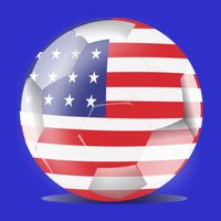 Soccer Ball Country Flag USA Visor