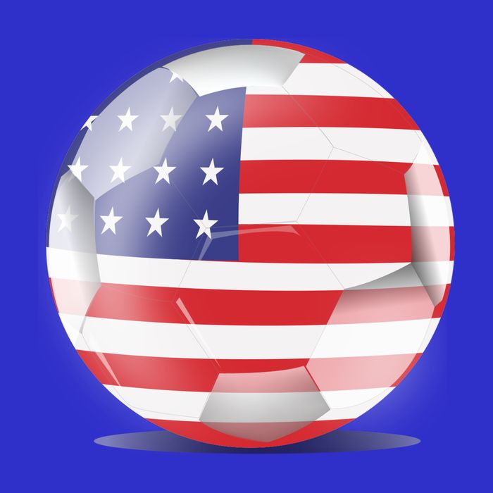 Soccer Ball Country Flag USA Visor