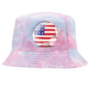 Soccer Ball Country Flag USA Tie-Dyed Bucket Hat