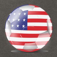 Soccer Ball Country Flag USA Cotton Canvas Backpack