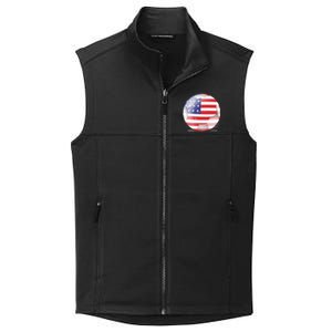 Soccer Ball Country Flag USA Collective Smooth Fleece Vest