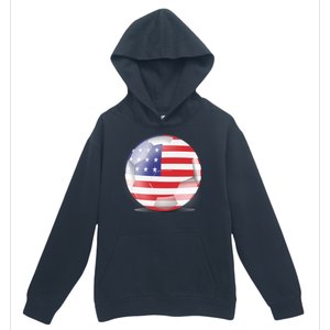 Soccer Ball Country Flag USA Urban Pullover Hoodie