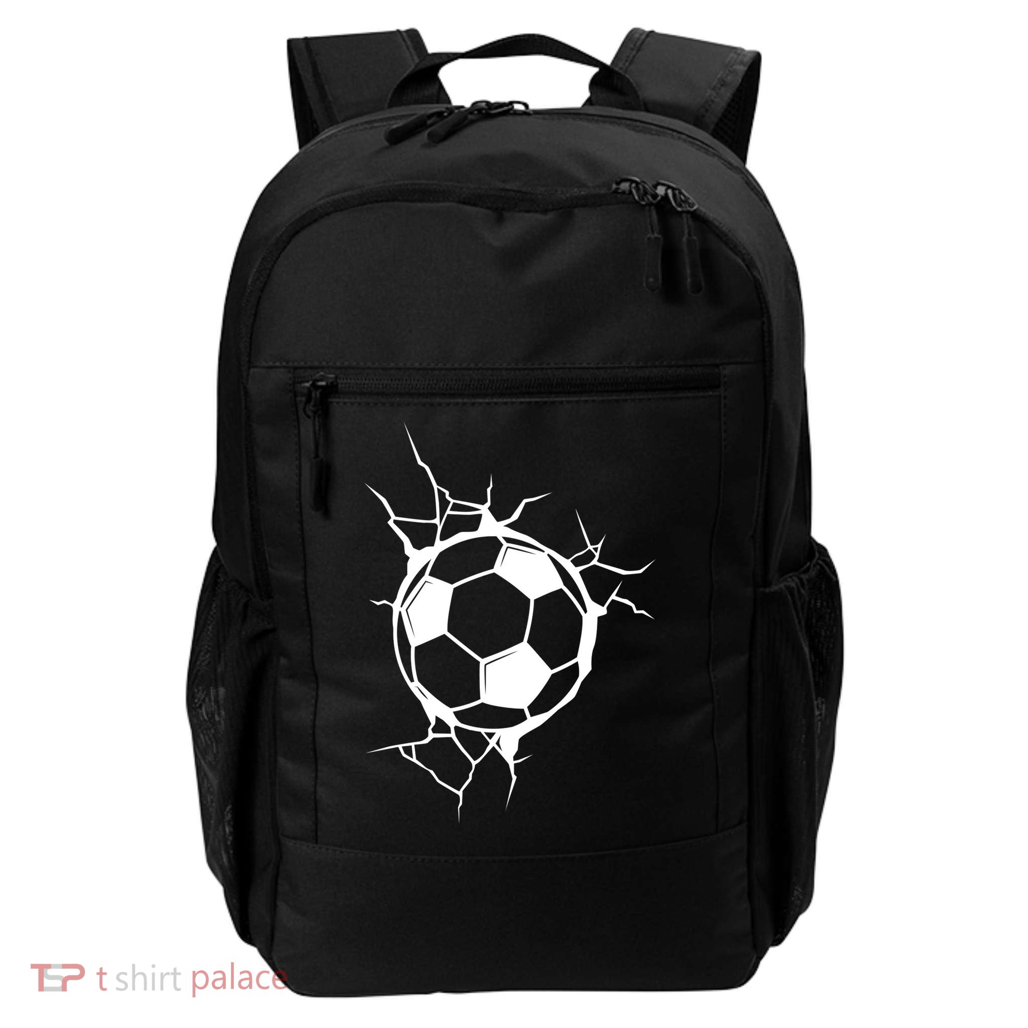 Soccer Ball Crashing Into Wall Daily Commute Backpack