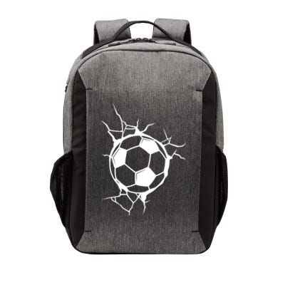 Soccer Ball Crashing Into Wall Vector Backpack