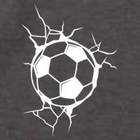 Soccer Ball Crashing Into Wall Vector Backpack