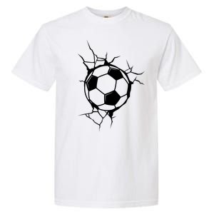 Soccer Ball Crashing Into Wall Garment-Dyed Heavyweight T-Shirt