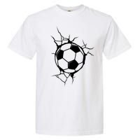 Soccer Ball Crashing Into Wall Garment-Dyed Heavyweight T-Shirt